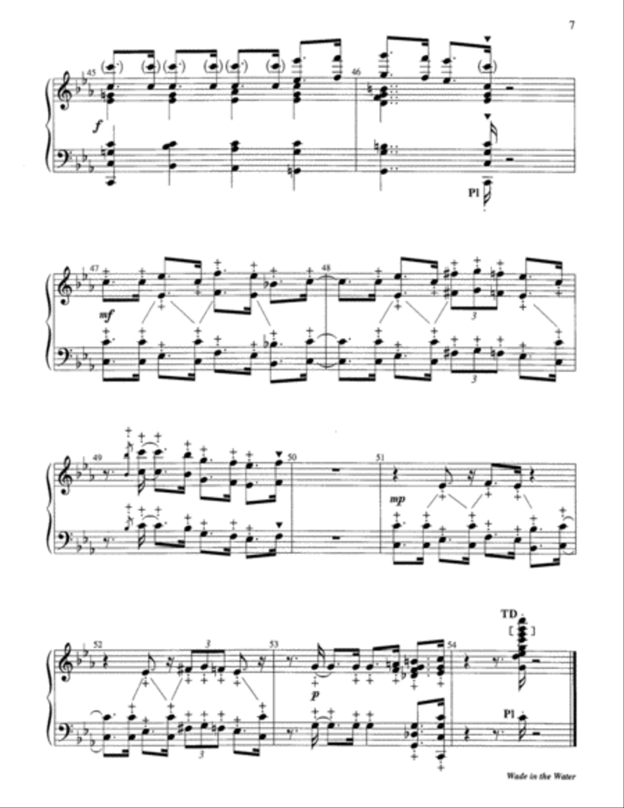 Wade in the Water 5-Octaves scores gallery preview page 13