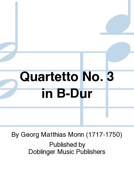 Quartetto No. 3 in B-Dur