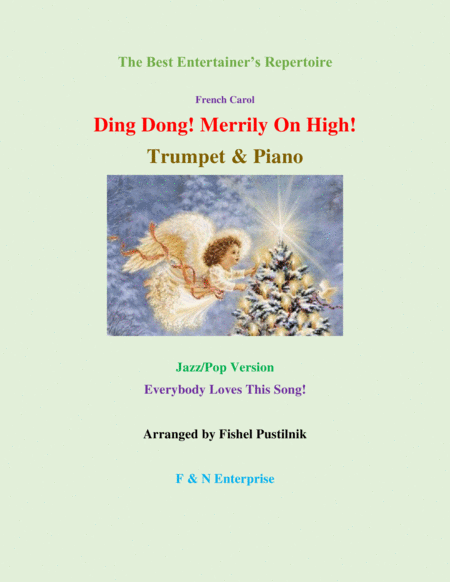"Ding Dong! Merrily On High!" for Trumpet and Piano-Jazz/Pop Version image number null