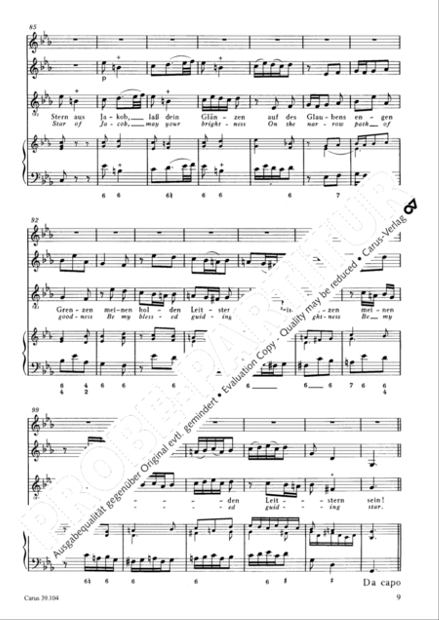 Holy child, come now with pleasure (Gottlichs Kind, lass mit Entzucken) Tenor Voice scores gallery preview page 10
