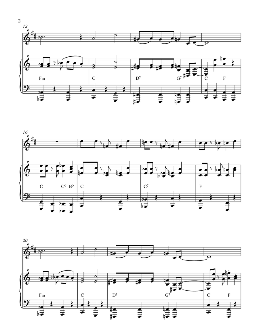 The Flapper's Ball (1920's-style): Bass Clarinet & Piano Small Ensemble scores gallery preview page 2