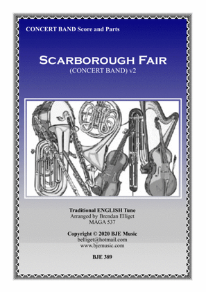 Scarborough Fair - Concert Band Score and Parts PDF