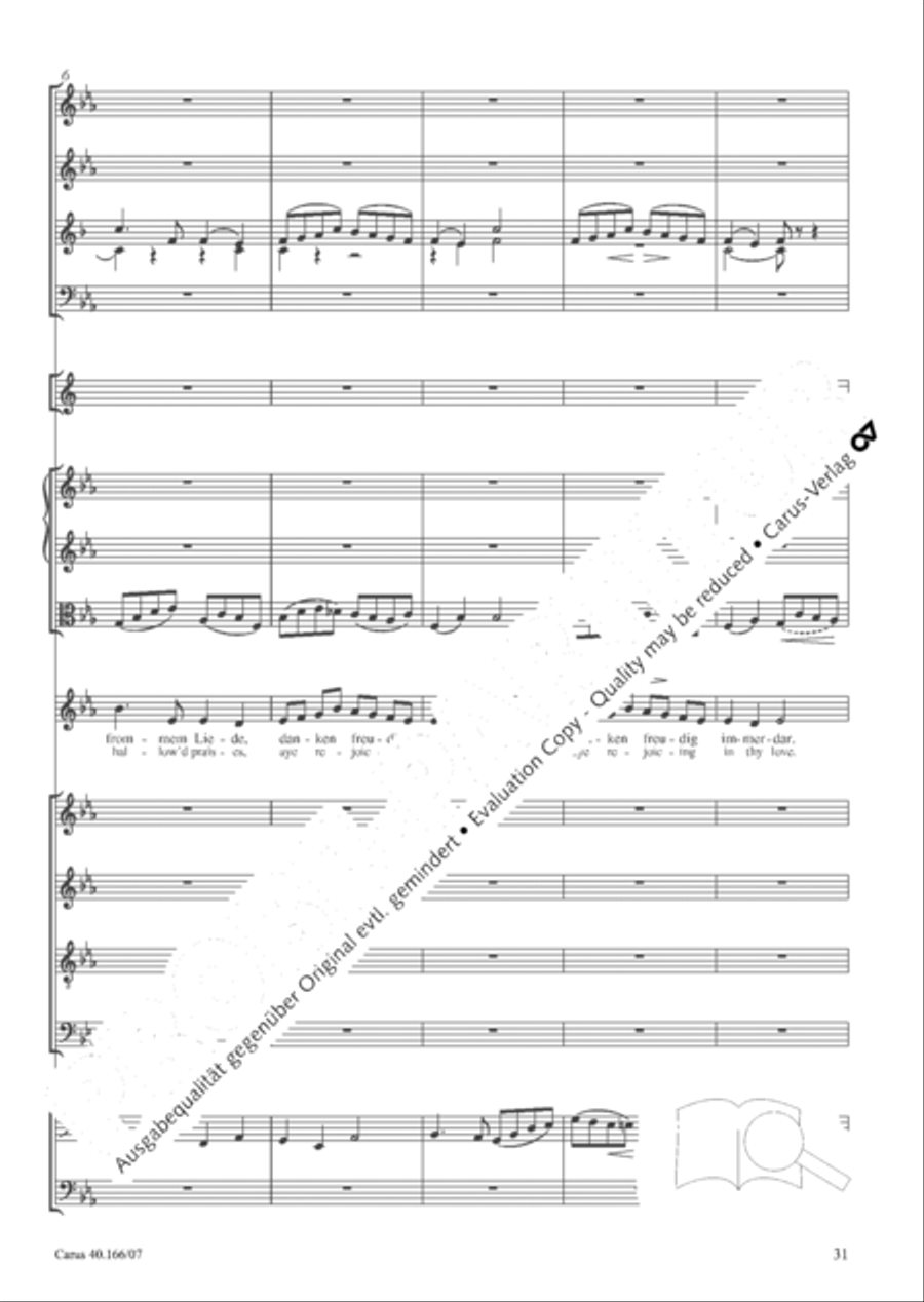 Hymn; Three sacred songs; fugue (Hymne; Drei geistliche Lieder und Fuge) Orchestra scores gallery preview page 32