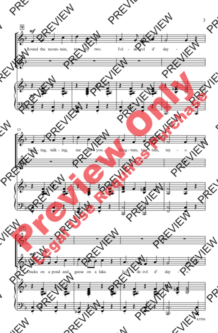 Pineywood Mountain Women's Choir scores gallery preview page 3