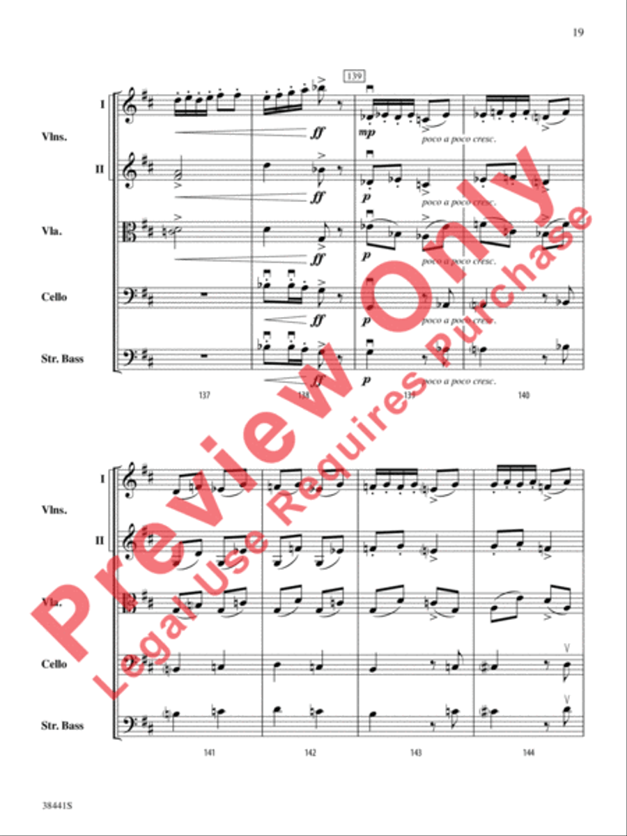 February: Carnival (from The Seasons) String Orchestra scores gallery preview page 20