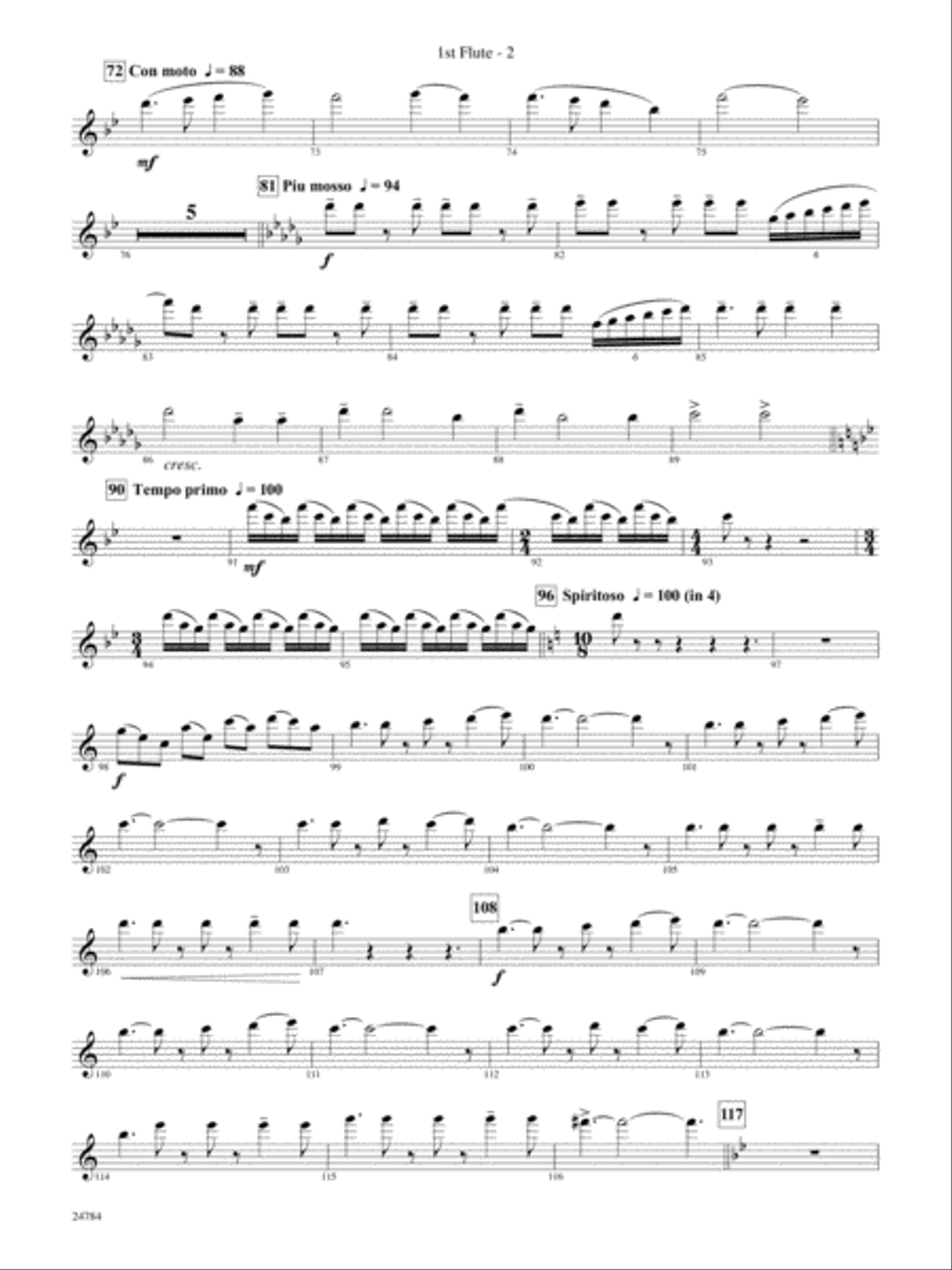 Heritage: Flute Heritage: Flute Concert Band scores gallery preview page 2