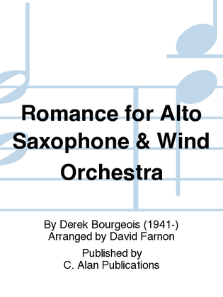 Book cover for Romance for Alto Saxophone & Wind Orchestra