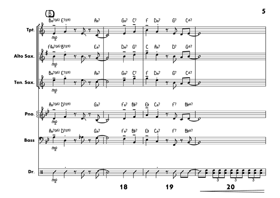One By One Jazz Ensemble scores gallery preview page 5