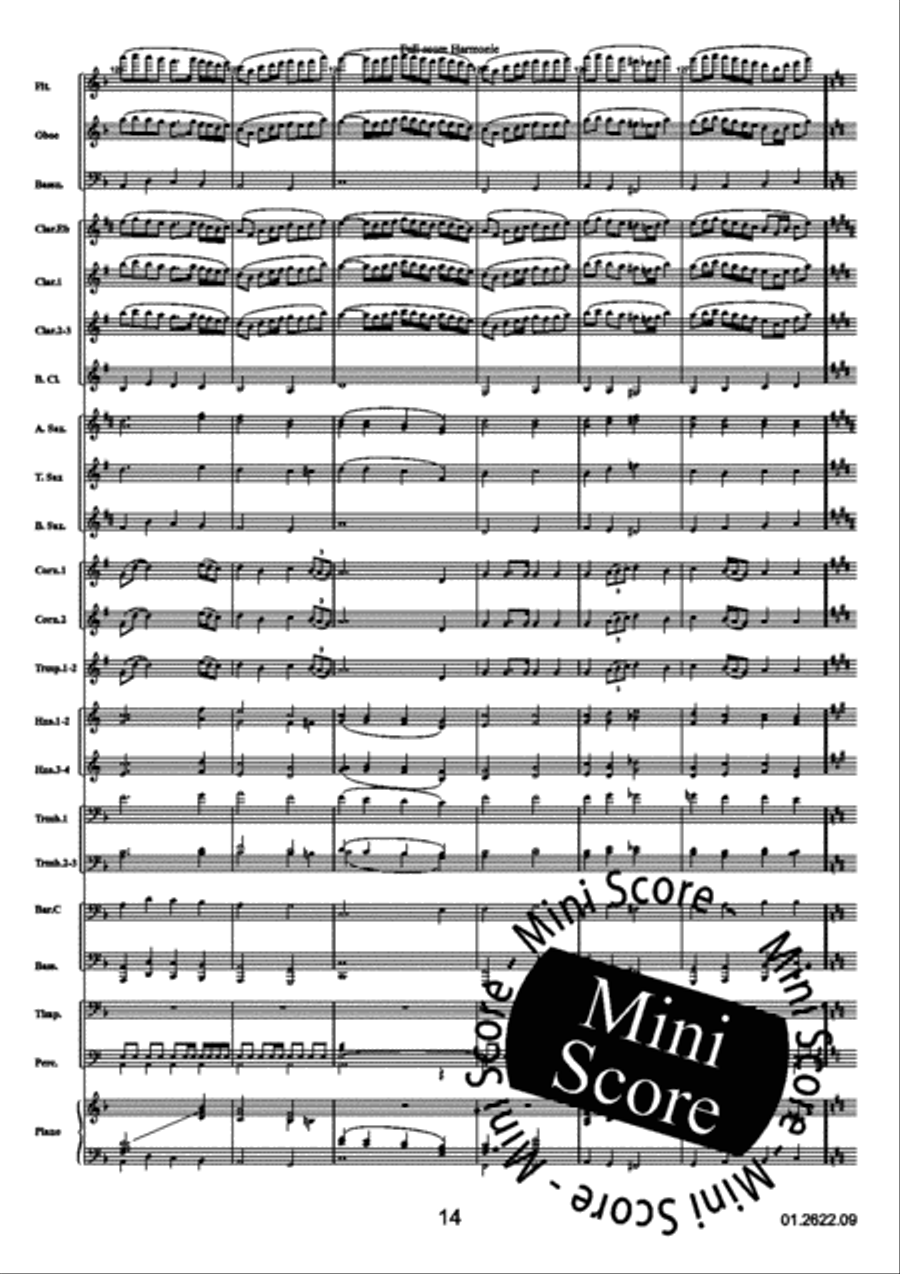 Reflections Over a Norwegian Concert Band scores gallery preview page 18