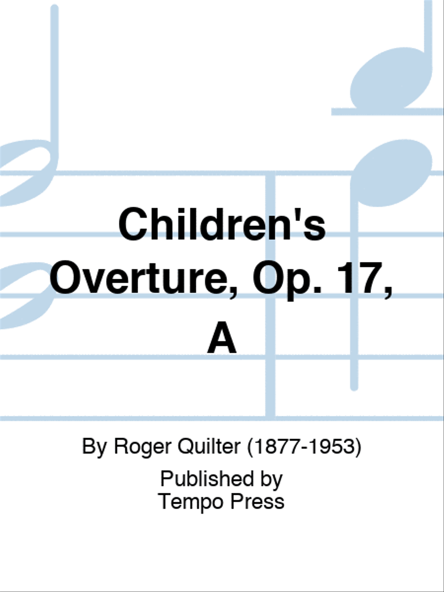 Children's Overture, Op. 17, A Piano scores gallery preview page 1