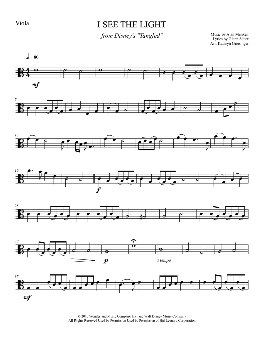 I See The Light String Orchestra scores gallery preview page 5