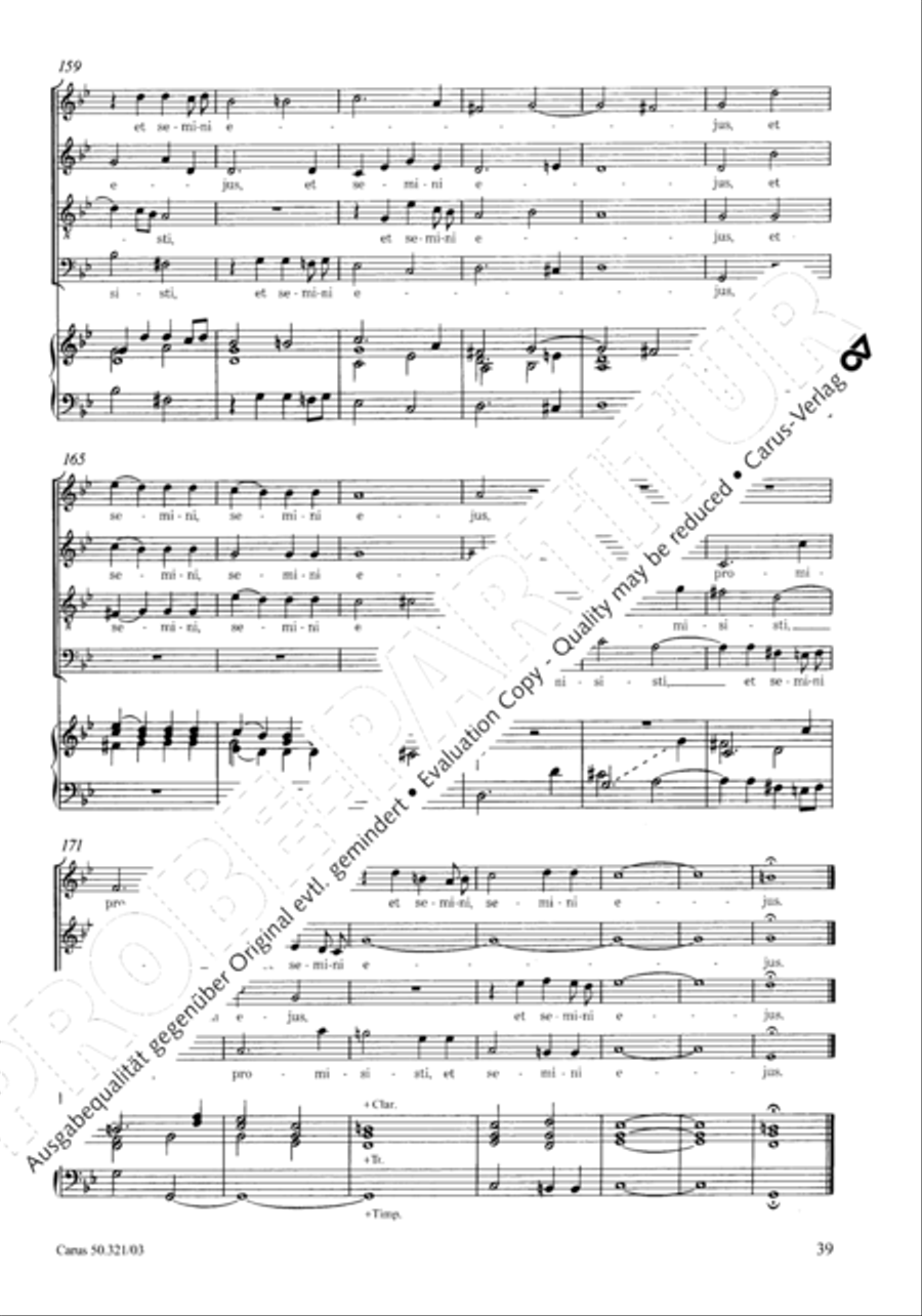 Requiem in C minor 4-Part scores gallery preview page 46