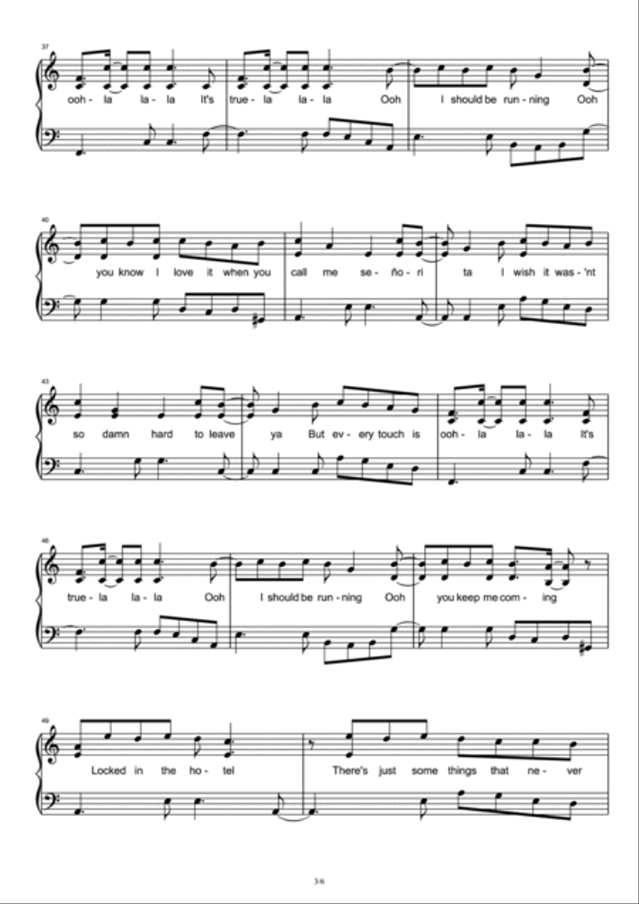 Señorita Señorita Piano Solo scores gallery preview page 3