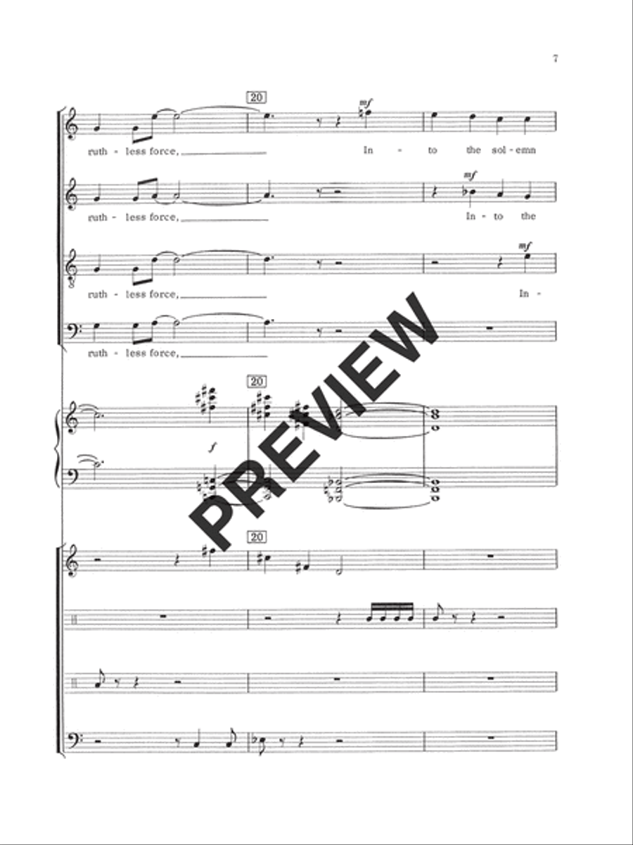 Beat! Beat! Drums! (Full Score) Choir scores gallery preview page 8