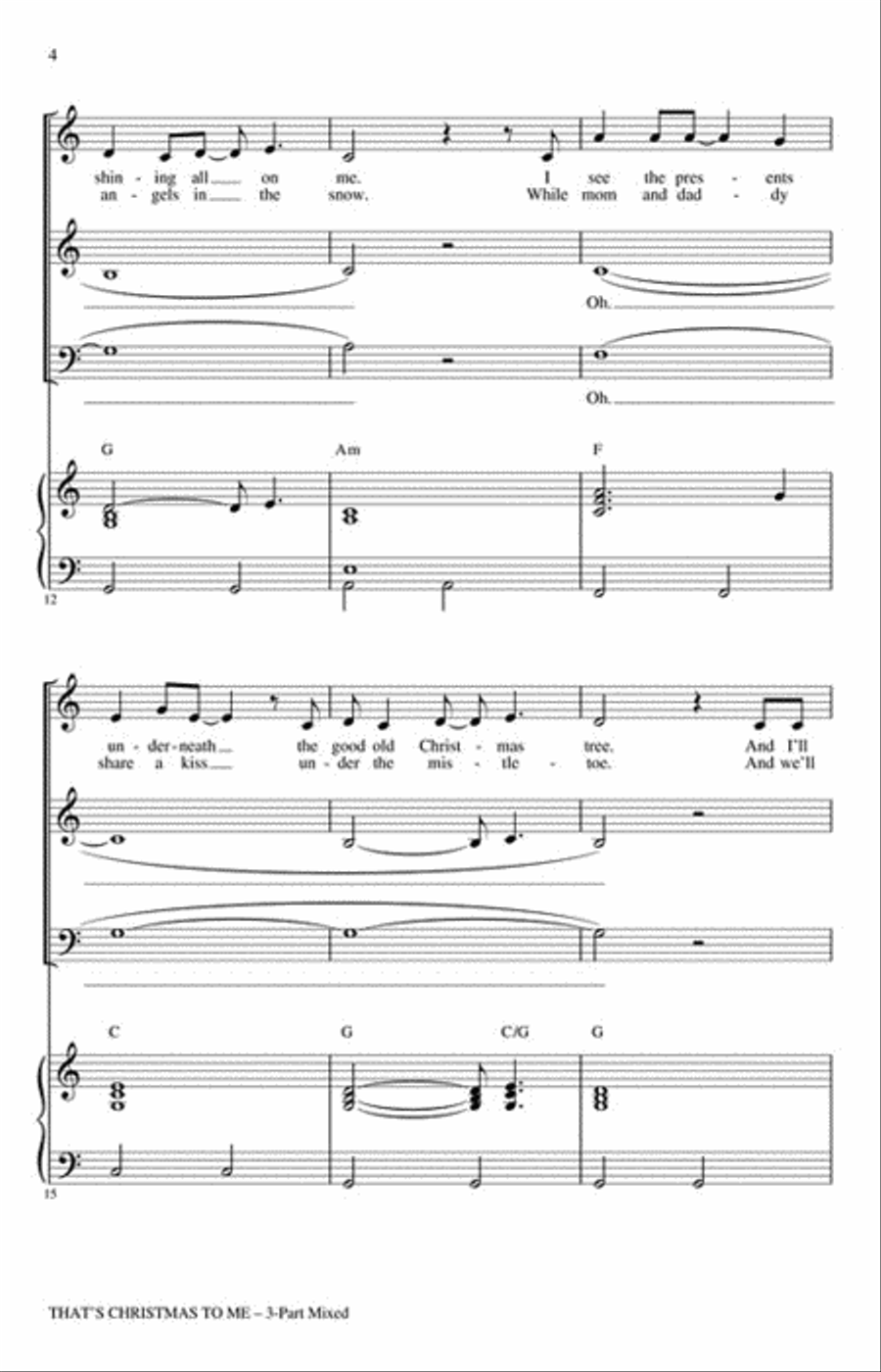 That's Christmas to Me That's Christmas to Me 3-Part scores gallery preview page 3