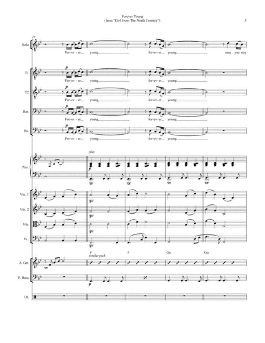 Forever Young Large Ensemble scores gallery preview page 5