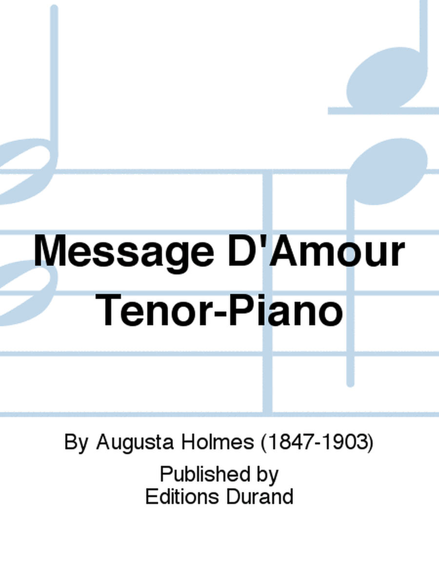 Message D'Amour Tenor-Piano