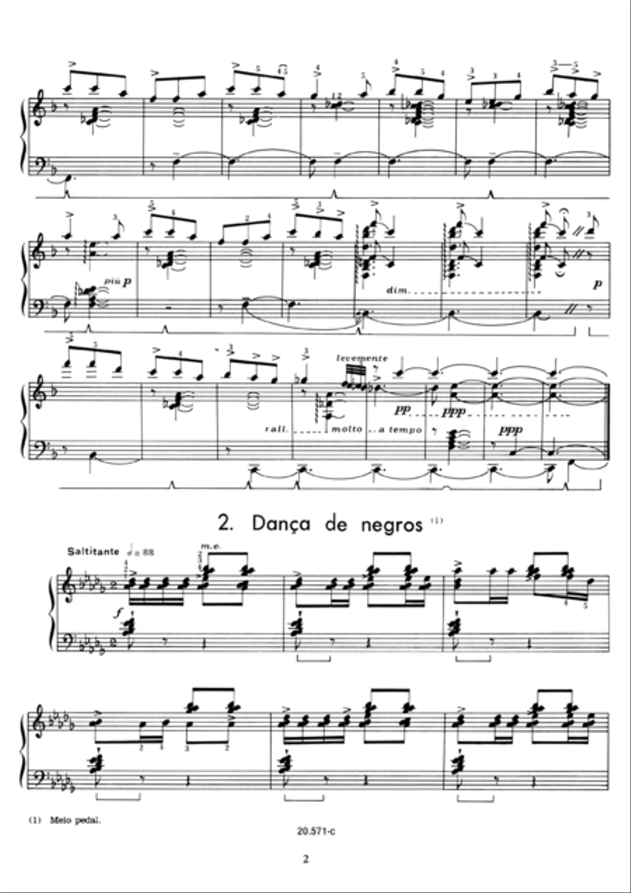 Sete miniaturas Piano Solo scores gallery preview page 4