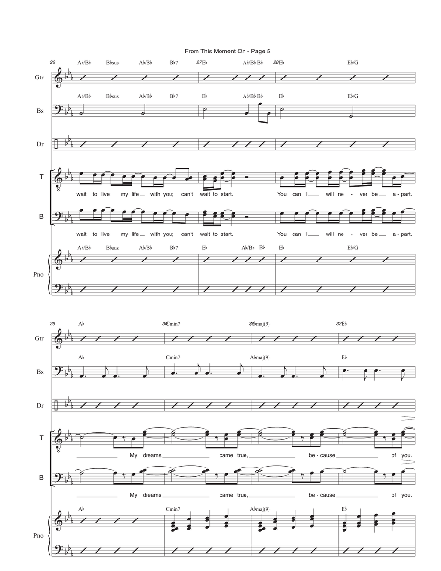 From This Moment On Small Ensemble scores gallery preview page 5