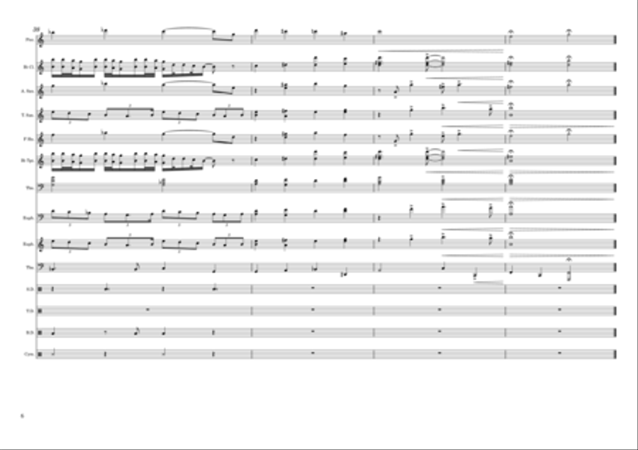 Love Marching Band scores gallery preview page 6