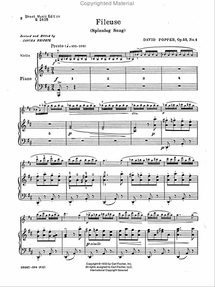 Fileuse Violin Solo scores gallery preview page 2