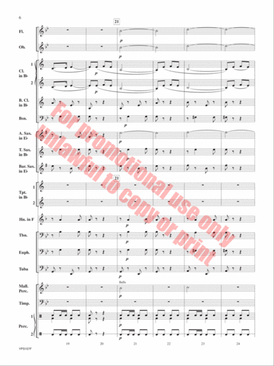 The Red Cape Concert Band scores gallery preview page 7