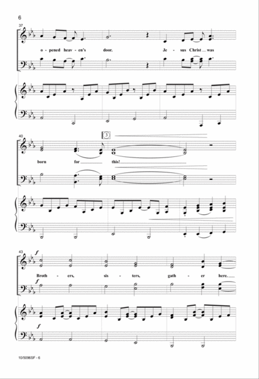 Christian Friends, Rejoice! 4-Part scores gallery preview page 6