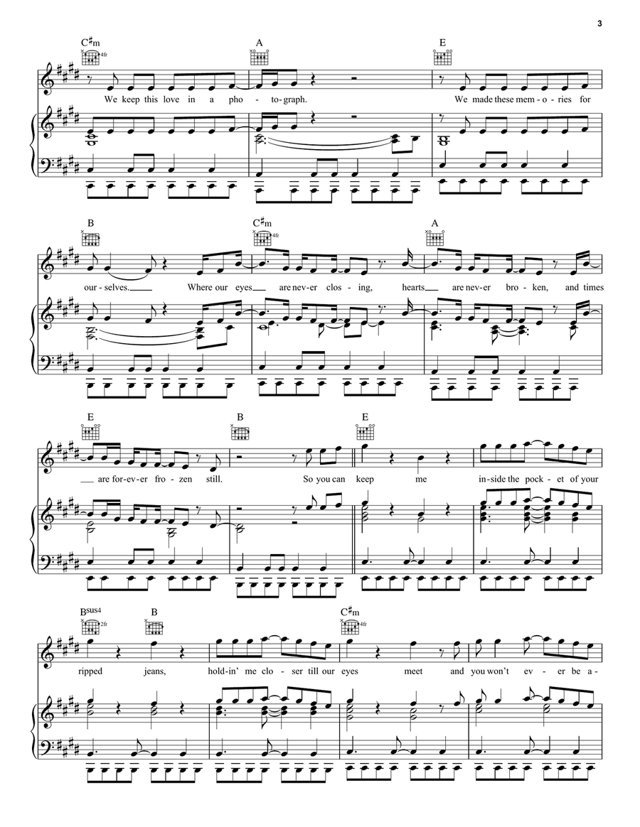Photograph Photograph Acoustic Guitar scores gallery preview page 3