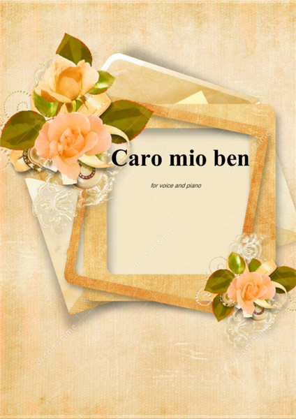 Caro mio ben for voice and piano 