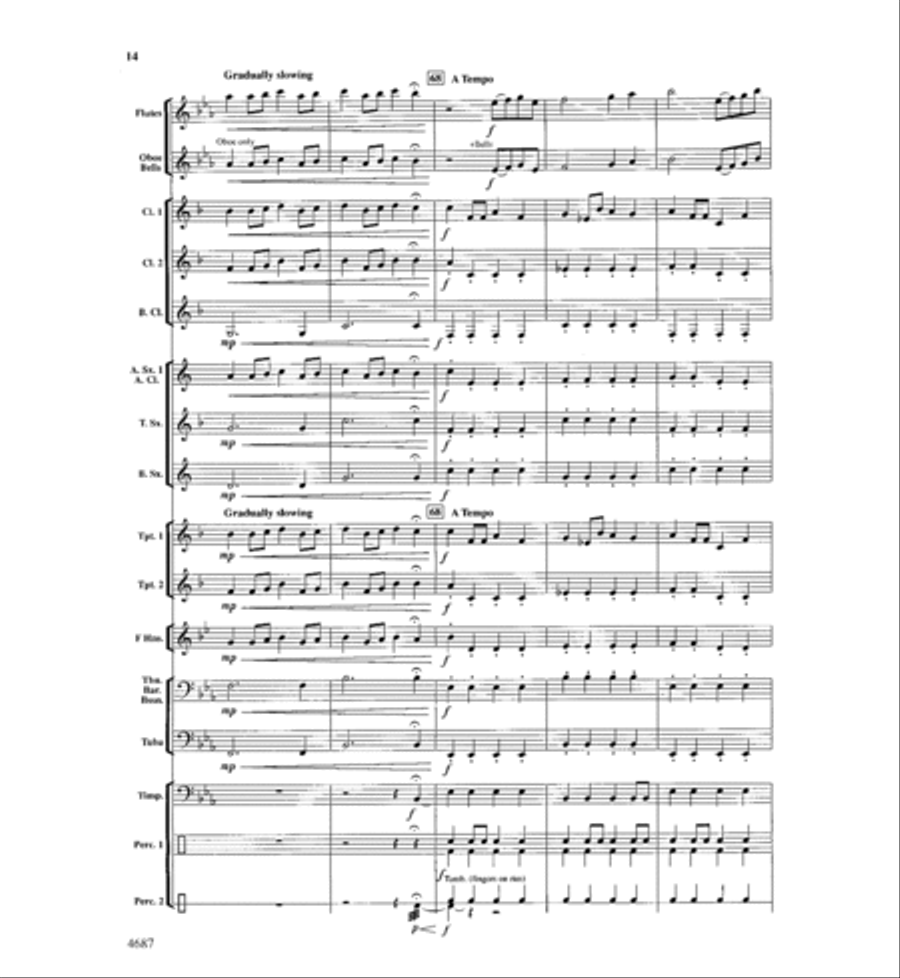 High Falls Overture Concert Band scores gallery preview page 15