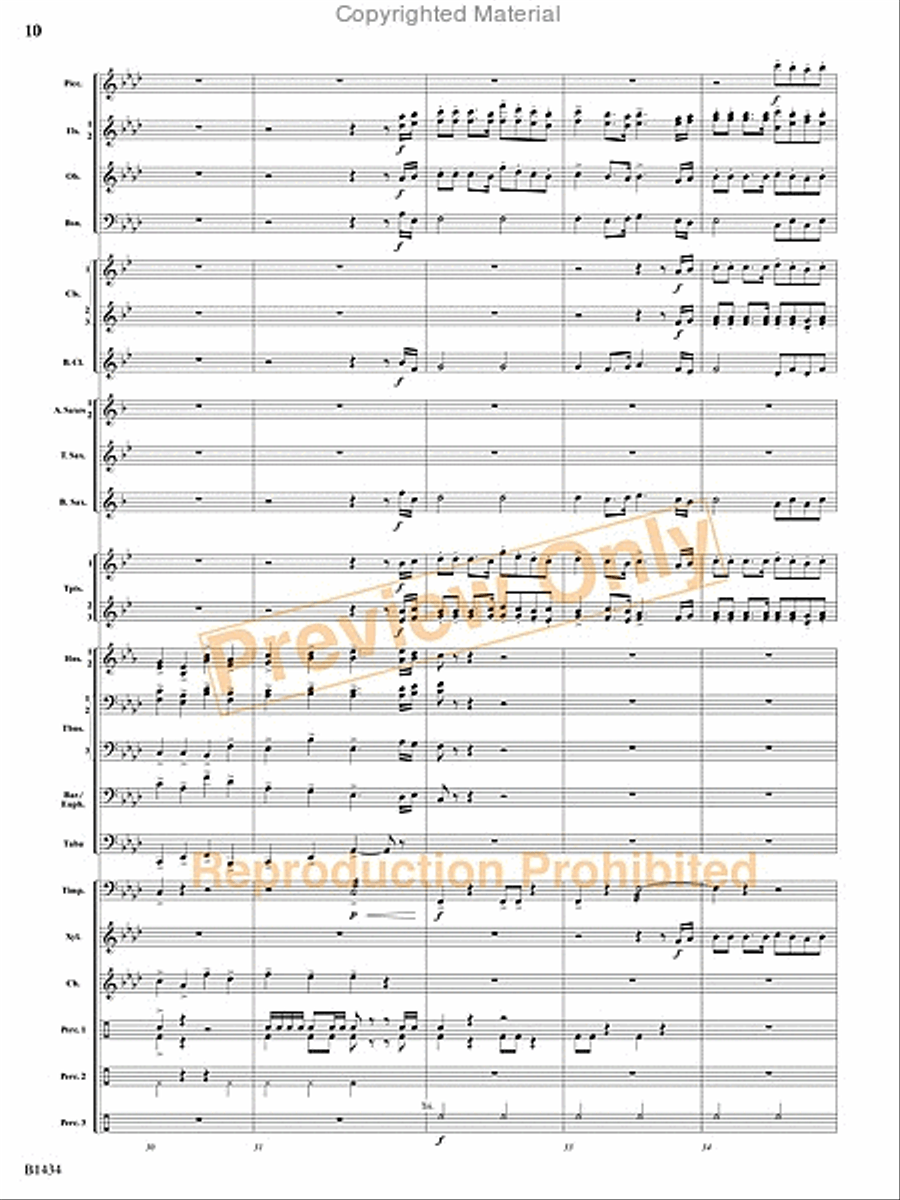 A Frontier Fought and a City Found Concert Band scores gallery preview page 31