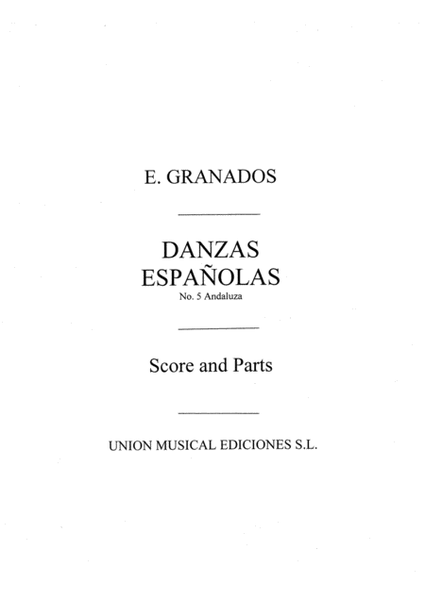 Danza Espanolas No.5 Andaluza
