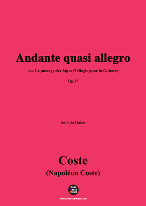 Coste-Andante quasi allegro,Op.27,for Guitar