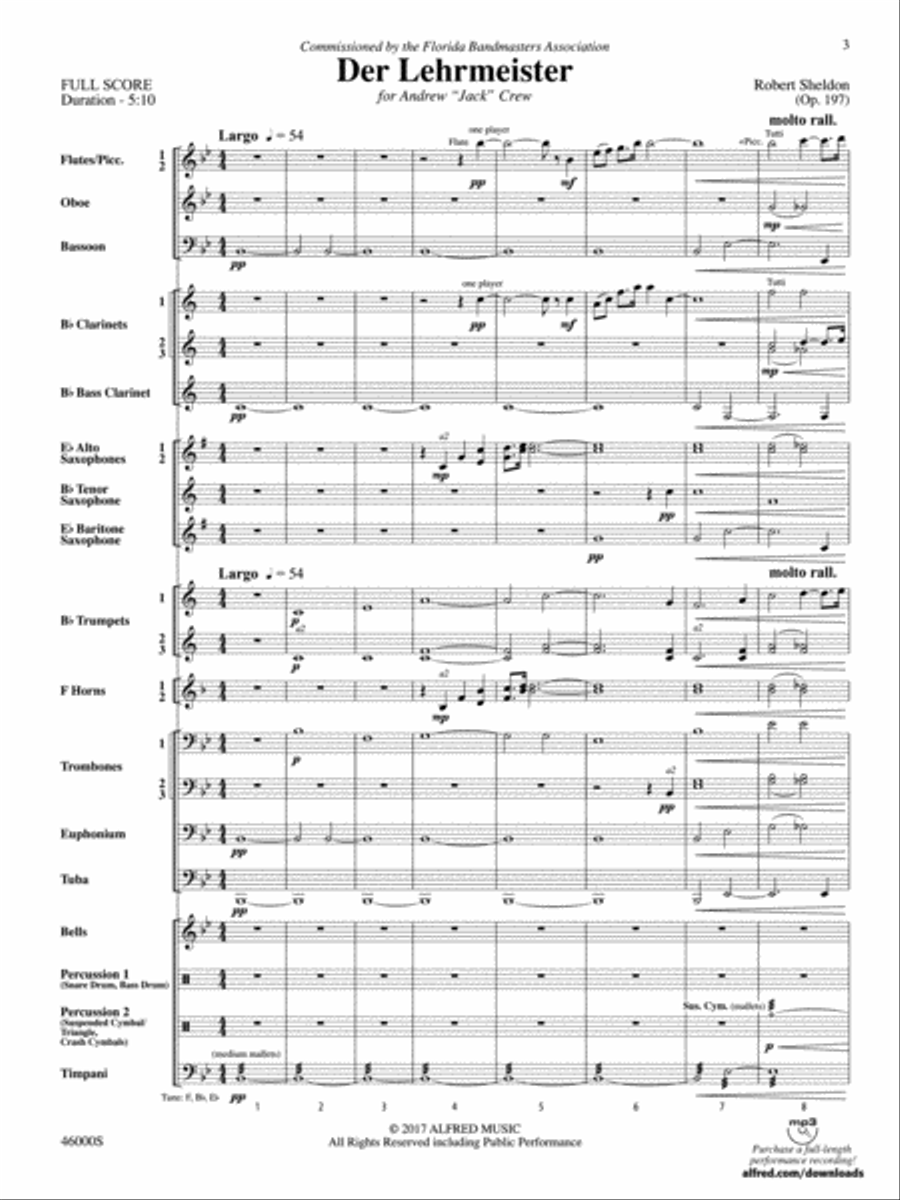 Der Lehrmeister: Score Concert Band scores gallery preview page 3