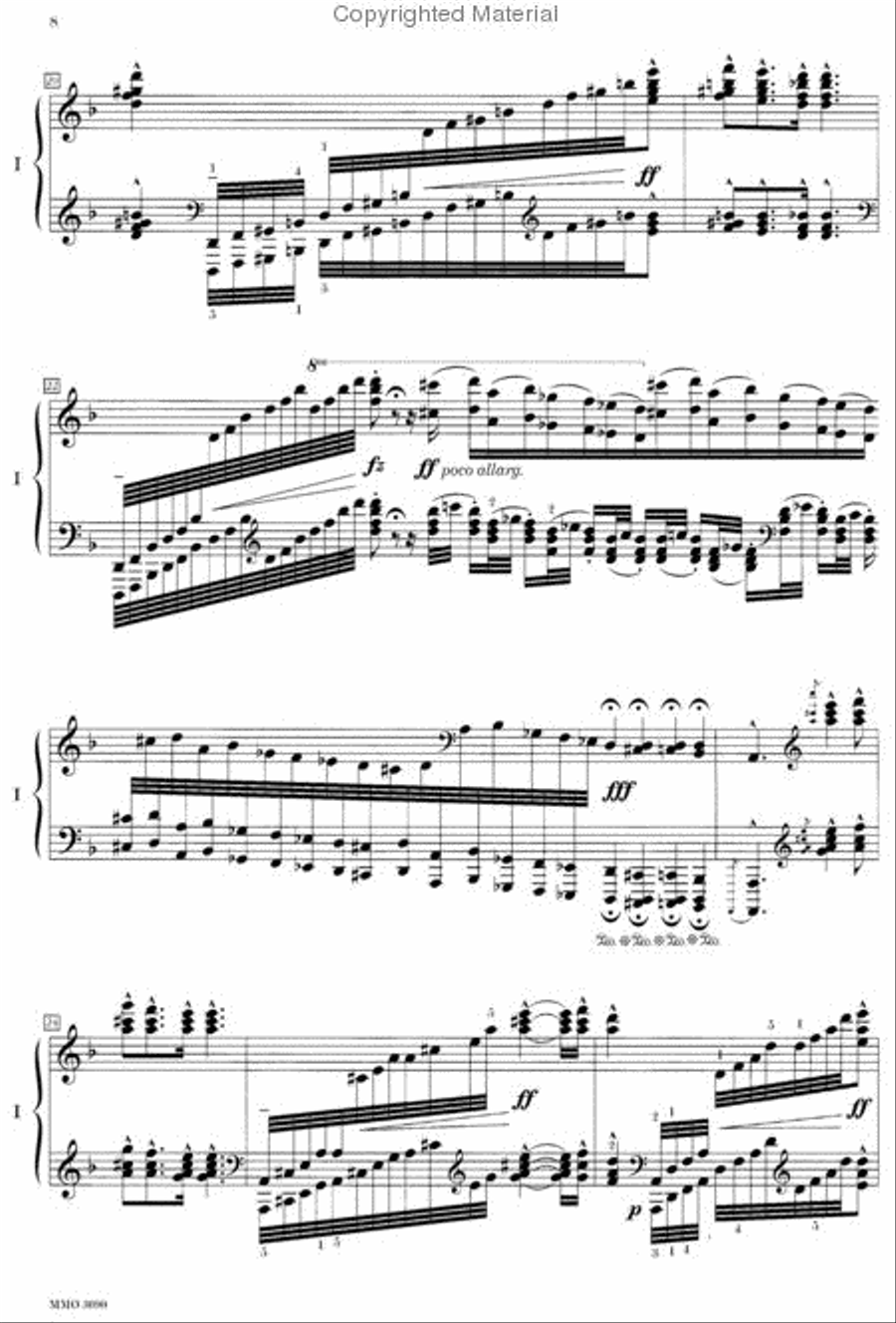 MacDowell – Concerto No. 2 in D Minor, Op. 23 Piano Solo scores gallery preview page 3