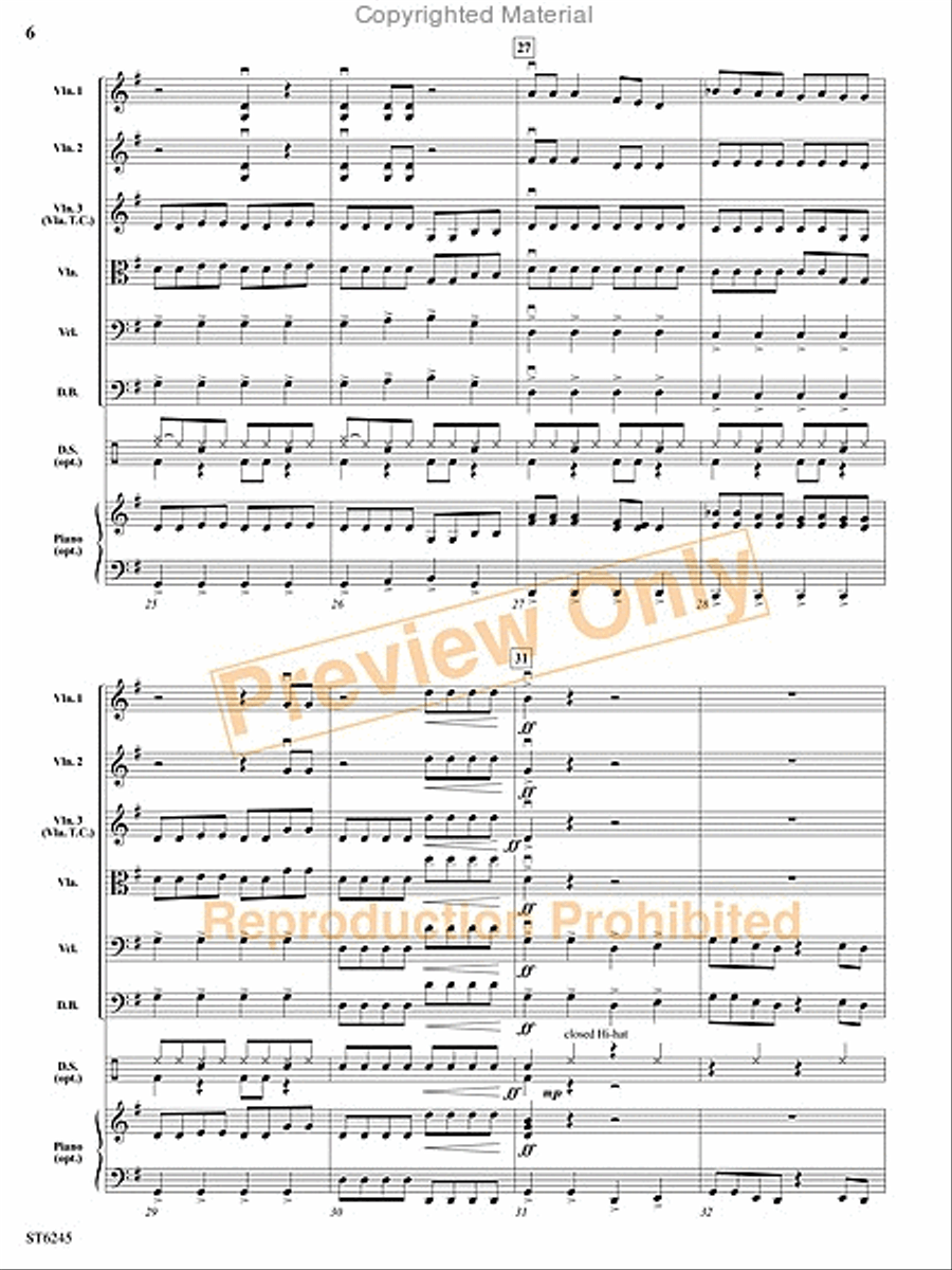 Rocket Out! String Orchestra scores gallery preview page 5