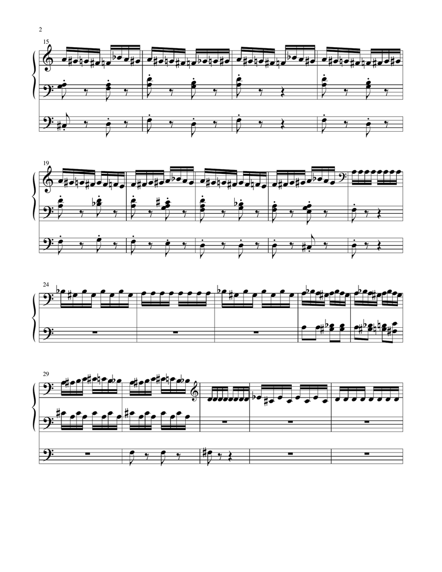 Flight of the Bumblebee Flight of the Bumblebee Organ Solo scores gallery preview page 2
