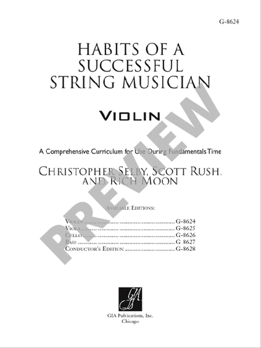 Habits of a Successful String Musician - Violin Violin scores gallery preview page 2