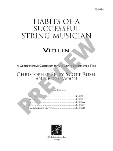 Habits of a Successful String Musician - Violin