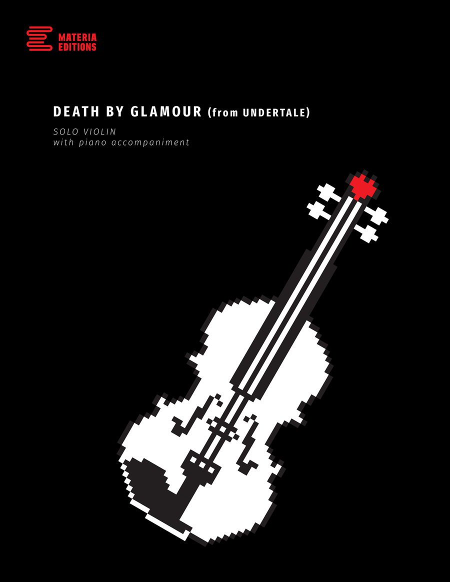 Death by Glamour (from UNDERTALE) (for Solo Violin with Piano Accompaniment) Violin Solo scores gallery preview page 1
