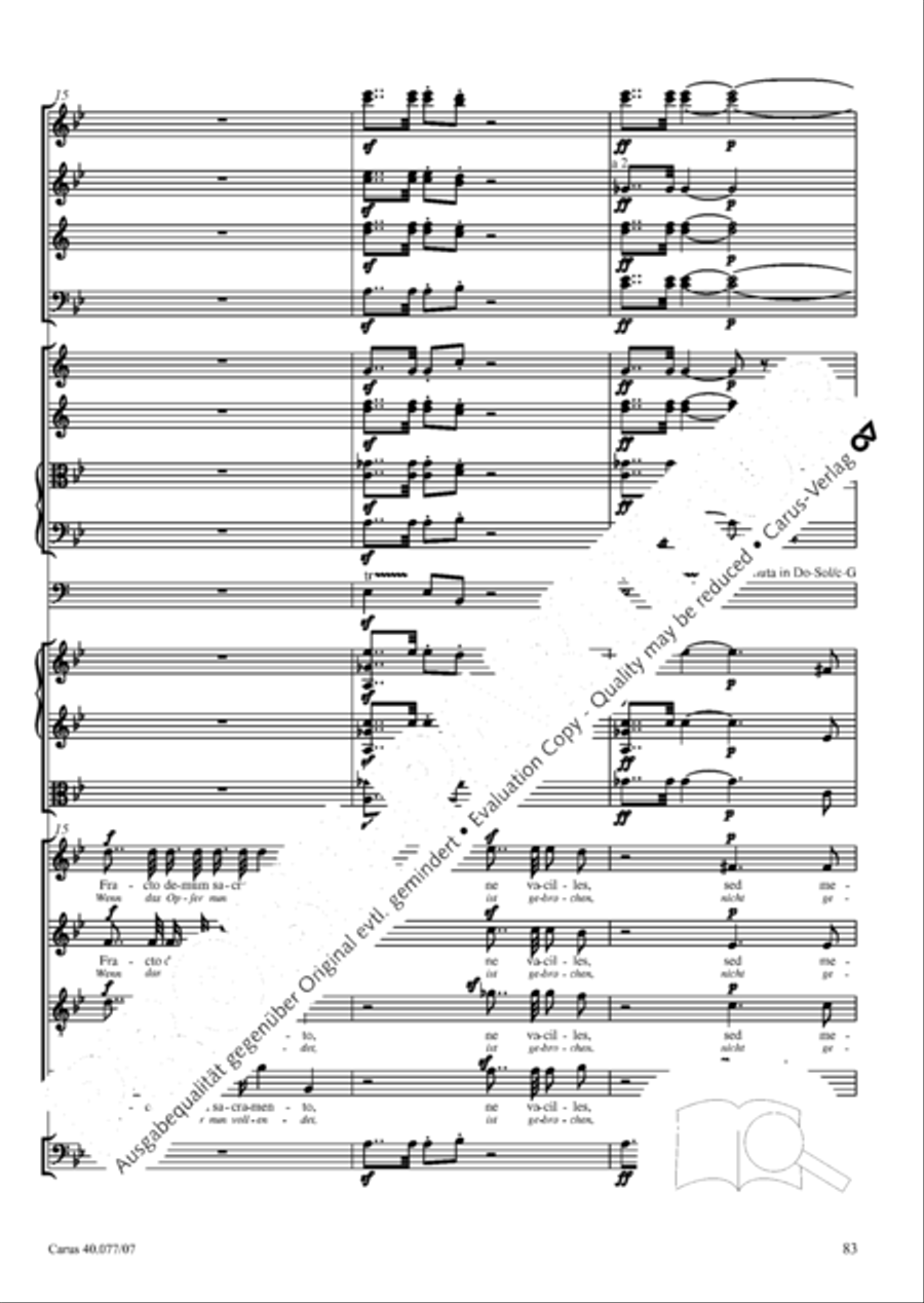 Lauda Sion 4-Part scores gallery preview page 96