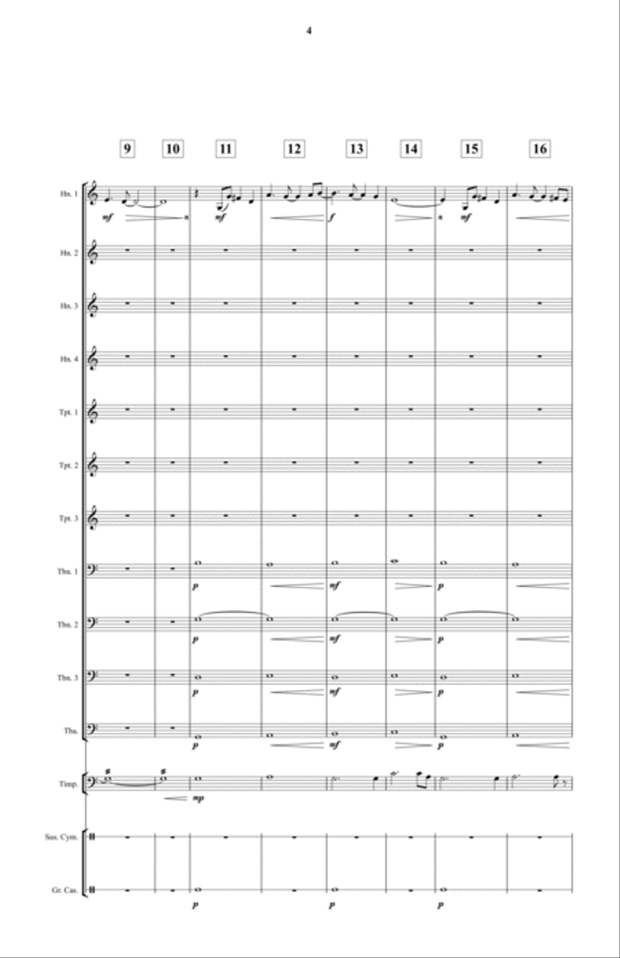 Fanfare for That Special Woman Small Ensemble scores gallery preview page 4