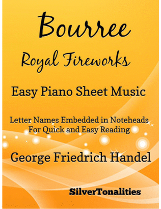 Bourree the Royal Fireworks Easy Piano Sheet Music
