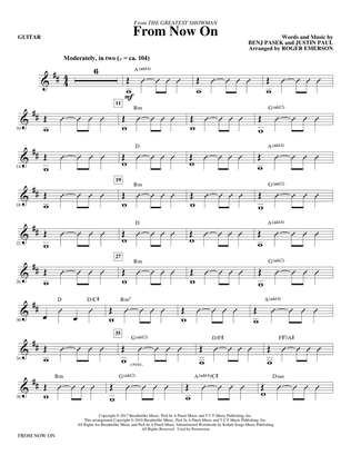 From Now On (from The Greatest Showman) (arr. Roger Emerson) - Guitar