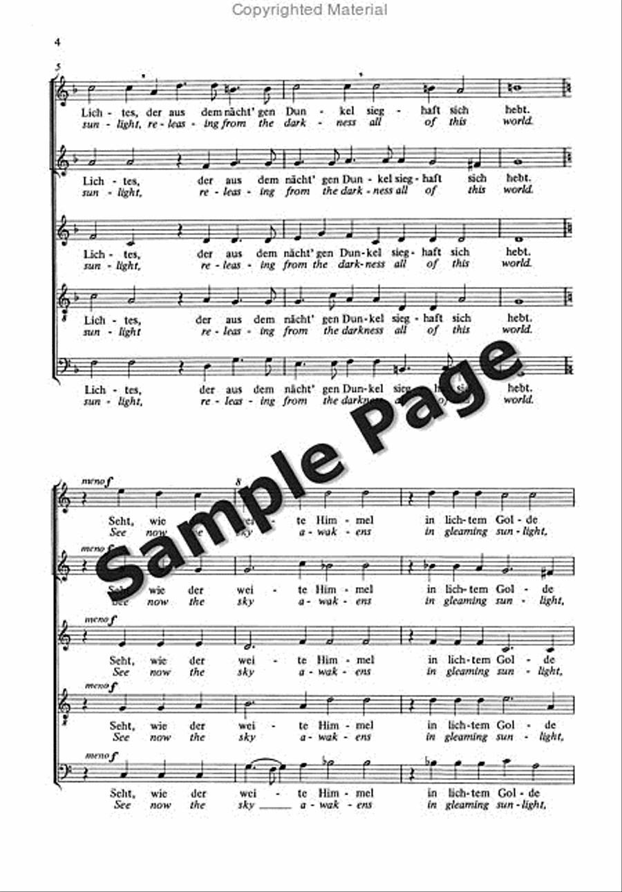 Monteverdi/orff Choere 2 Aus Orpheus Mixed Choir scores gallery preview page 5