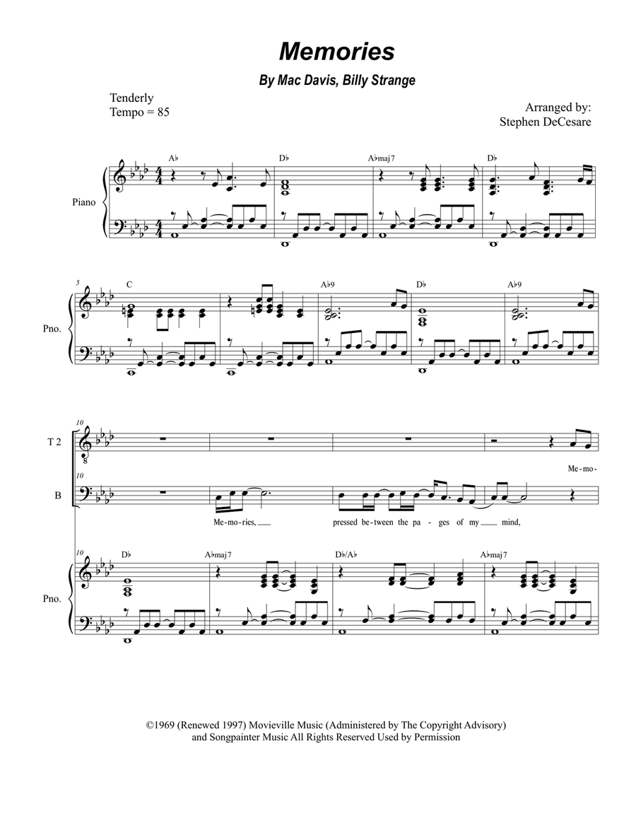 Memories Memories TTB scores gallery preview page 1