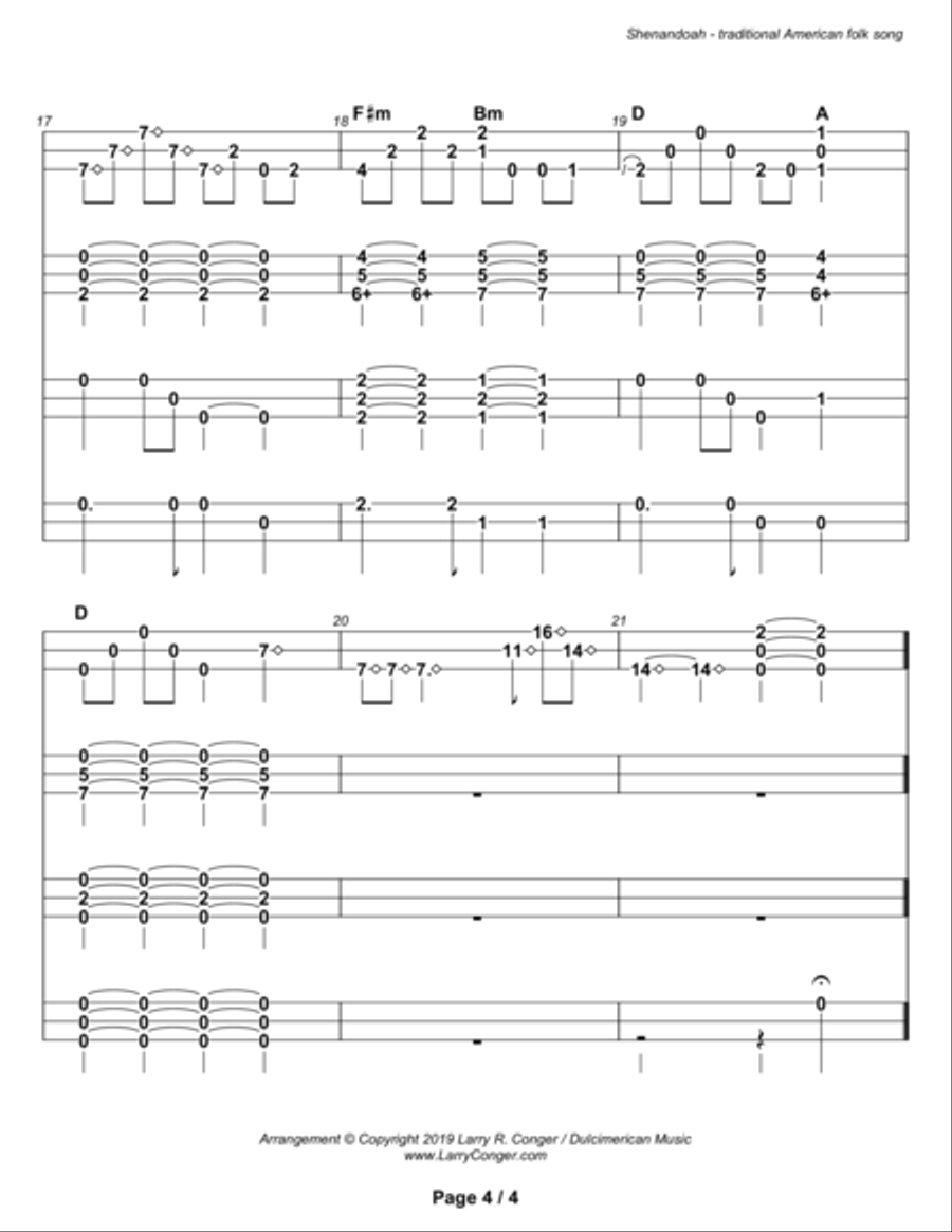 Shenandoah (ensemble) Small Ensemble scores gallery preview page 6