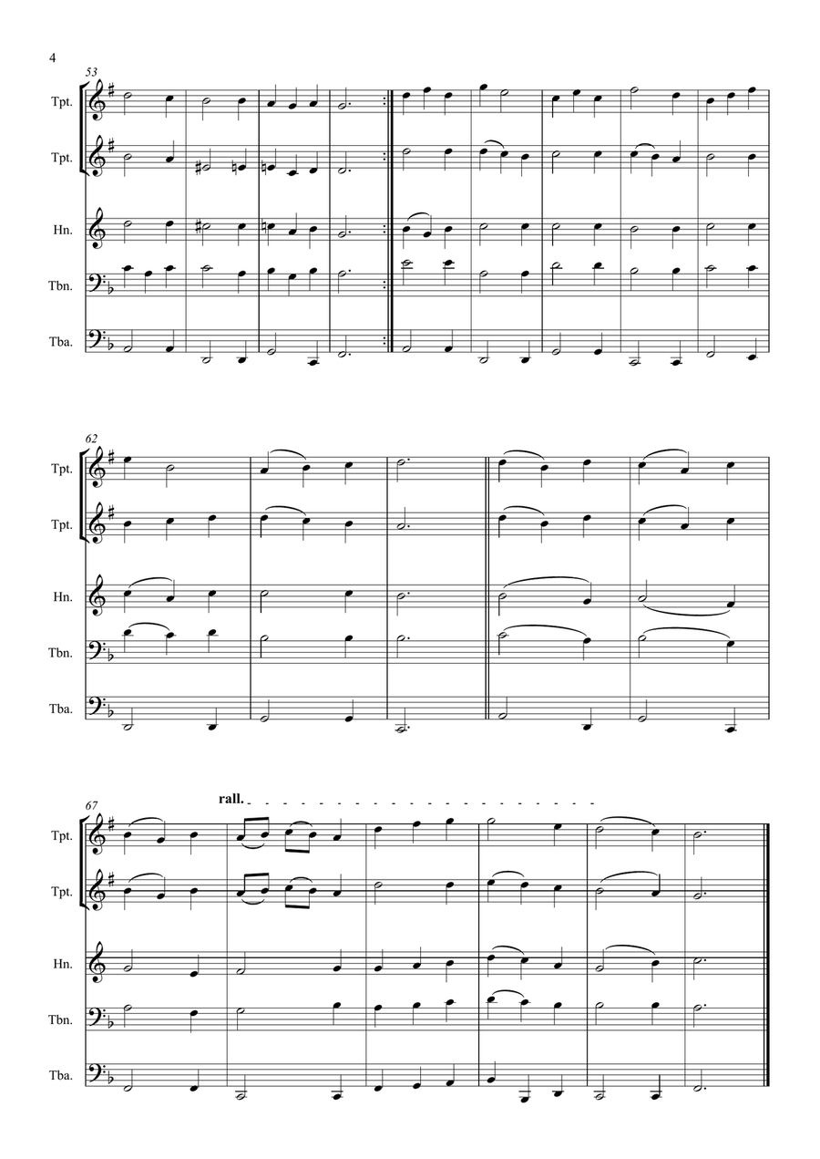 Love Divine Brass Ensemble scores gallery preview page 4
