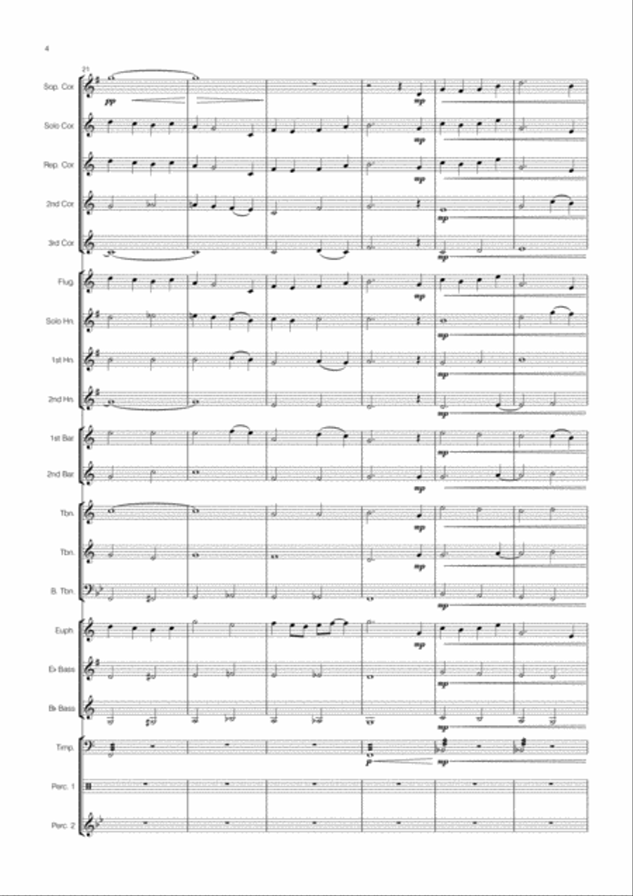 Little Hymn Little Hymn Concert Band scores gallery preview page 4