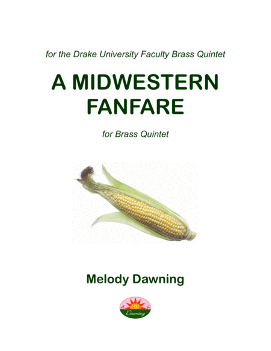 A Midwestern Fanfare for Brass Quintet Brass Quintet scores gallery preview page 1
